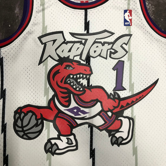 Toronto Raptors Tracy Mcgrady 1998/99 White Jersey By Mitchell & Ness