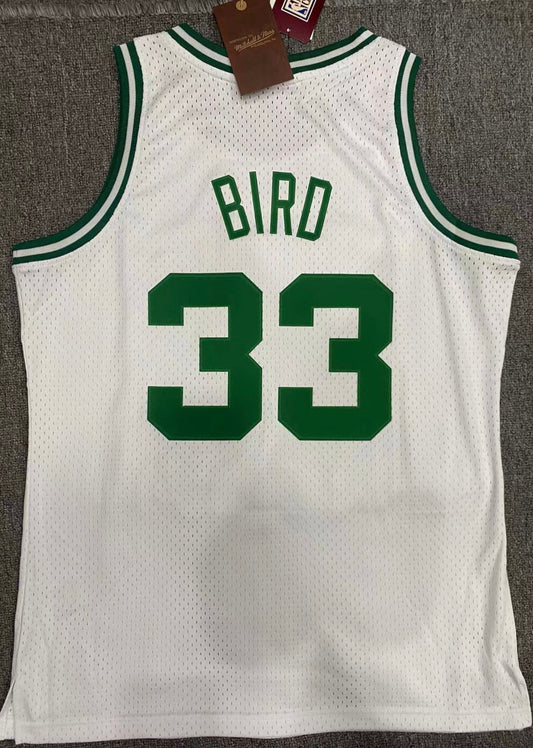 Boston Celtics Larry Bird 1985/86 White Jersey By Mitchell & Ness