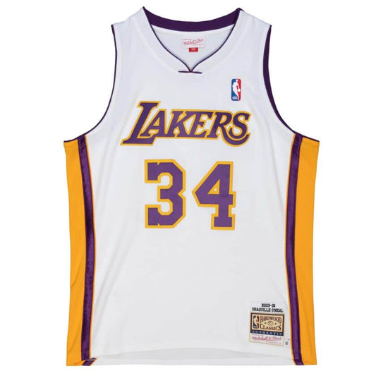 LA Lakers Shaquille O'Neal 2003/04 White Jersey By Mitchell & Ness