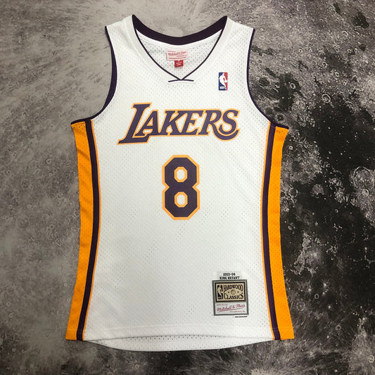 LA Lakers Kobe Bryant 2003/04 White Jersey By Mitchell & Ness