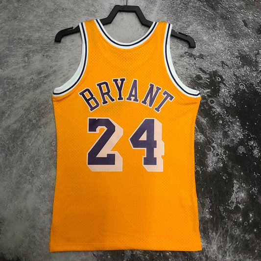 LA Lakers Kobe Bryant 2007/08 Yellow Jersey By Mitchell & Ness