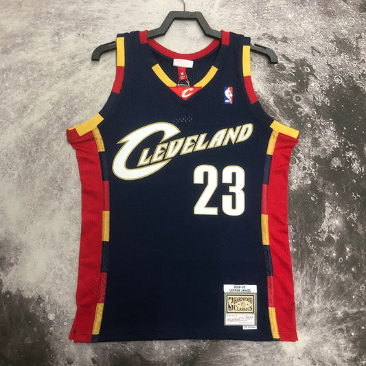 Cleveland Cavaliers Lebron James 2008/09 Navy Jersey By Mitchell & Ness