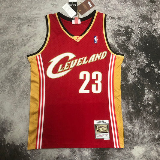 Cleveland Cavaliers Lebron James 2003/04 Red Jersey By Mitchell & Ness