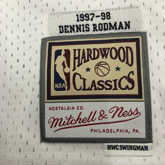 Chicago Bulls Dennis Rodman 1997/98 White Jersey By Mitchell & Ness
