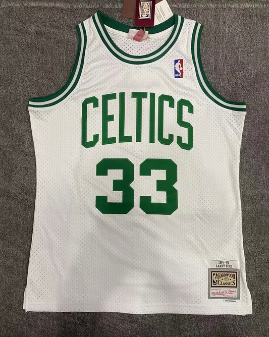 Boston Celtics Larry Bird 1985/86 White Jersey By Mitchell & Ness