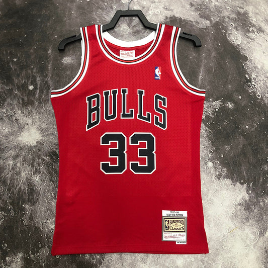 Chicago Bulls Scottie Pippen 1997/98 Red Jersey By Mitchell & Ness